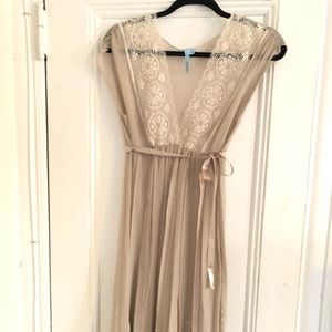 Sheer lace accented dress from Anthropologie